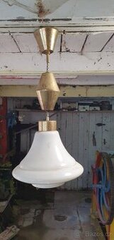 Starý stahovací závěsný lustr