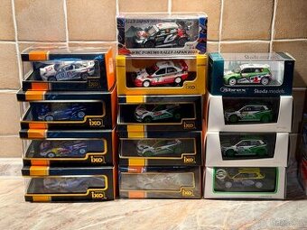 Rally modely 1:43(speciální edice, limitované série i běžné