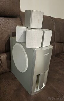 Sony domácí kino 5.1 (DVD receiver DAV-S400) + subwoofer + k