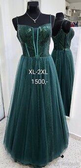 NOVÉ plesové šaty SMARAGDOVÉ