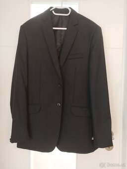Pánský černý oblek - sako+kalhoty