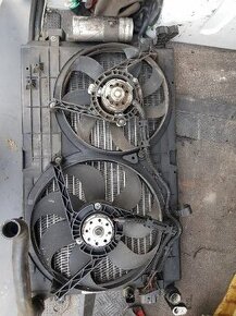 Chladič vodní + klima, 2x ventilatory Octavia 1J0