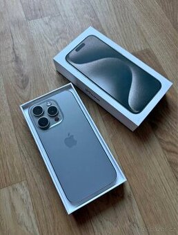 Apple iPhone 15 Pro 128GB přírodní titan