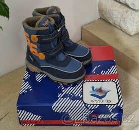 Zimní modré boty Woolf, vel. 27