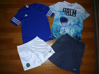 Set sportovní oblečení vel 134-140 Adidas, Umbro, H&M, Nike