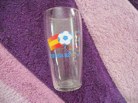 Sklenice 0,5l Espaňa 82, fotbal, mapka, půllitr