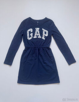 Dětské šaty modré Gap Kids M 8-9 let 134 cm