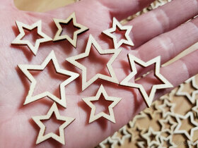 dřevěné ozdoby hvězdy tvoření DIY vánoce