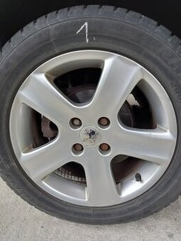 PEUGEOT 307KOVÉ DISKY 4KS S PNEU 205/55R16 91H ZIMNÍ VRANÍK