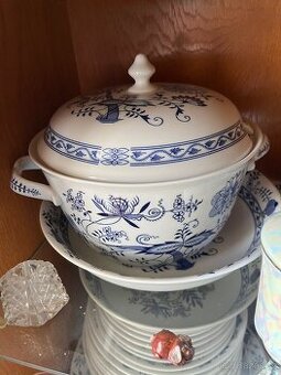 Porcelán cibulák velká sada Bohemia Inglazed Henriette