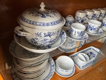 Porcelán cibulák velká sada Bohemia Inglazed Henriette