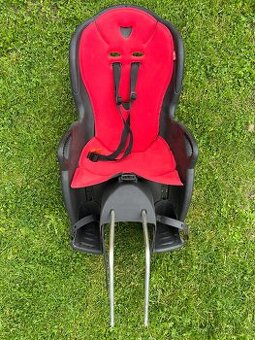 HAMAX Cyklosedačka s uzamykatelnym zámkem Kiss black/red
