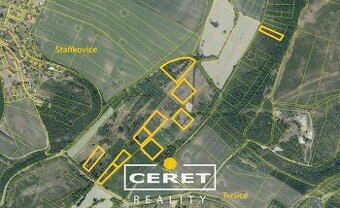 Prodej pozemků u Staňkovic, okres Louny