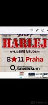 Prodám2x lístky na Harlej 8.11.Praha o2 Universum
