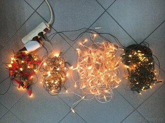 Prodám retro vánoční osvětlení  jako celek 4x řetěz
