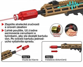 Laserový nastřelovač 2v1 jak na trénink tak na nastřelení