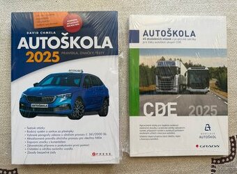 Učebnice autoškola 2025 + učebnice skupina C D E