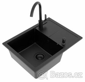 KUCHYŇSKÝ GRANITOVÝ DŘEZ MILO EMMA 30 + BATERIE + DÁVKOVAČ