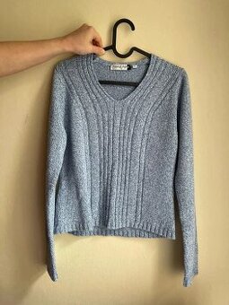 Dámsky modrý sveter