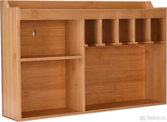 Dřevěný regál, organizér, držák, police, polička do kuchyně