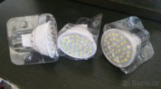 3x led bodové žárovky patice MR16