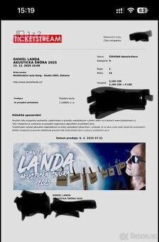 Landa akustická šňůra, Ostrava 13.12. - 1