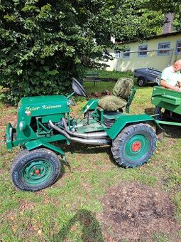 Domácí traktůrek s motorem z Jawy 350 s valníkem