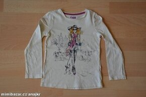 Dětské dívčí triko dlouhý rukáv