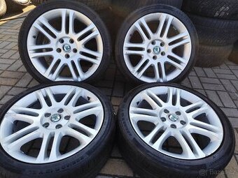 ALU 5x112 r18 ŠKODA/VW + LETNÍ PNEU