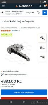 Mercedes Olejové čerpadlo MOTIVE OP8342 