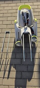 Dětská sedačka pod sedlo HAMAX Amaze Grey/Lime Green