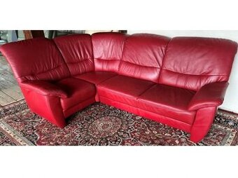 Luxusní rohová kožená sedací souprava, 2987