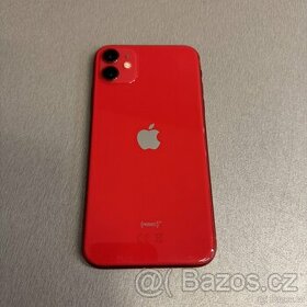 iPhone 11 64GB red, pěkný stav, 12 měsíců záruka