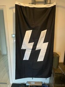 Oboustranná vlajka Waffen SS