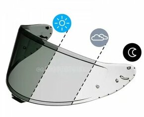 SHOEI plexi CWR-F2PN Samozatmavovací photochromatic - 1