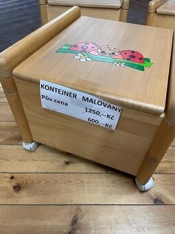 Malovaný kontejner na hračky - 1