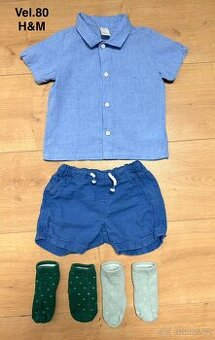 Dětské kraťasy a košile H&M vel.80