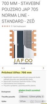 Stavební pouzdro JAP NORMA LINE STANDARD 700x1970 mm