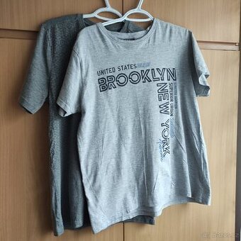 Nové Tričko Everlast + nošené tričko Brooklyn... vel. L