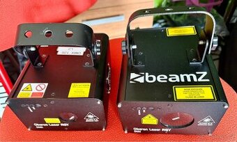 2x LASER BEAMZ OBERON zelený 1x BEAMZ laser červený