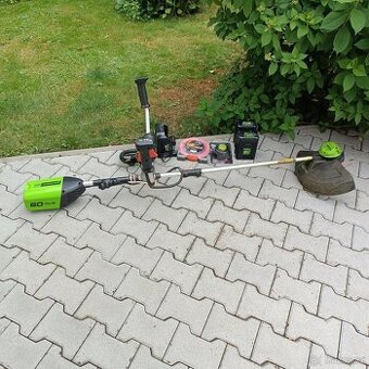 aku strunova sekačka vyžinač greenworks 60 s příslušenstvím