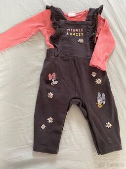 Miminkovske kalhoty s laclem a body Minnie a Daisy 6-9 mesic
