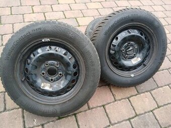 Plechová kola,sada,5x112,ET43,CONTINENTAL,195/65 R15,9,5/5mm
