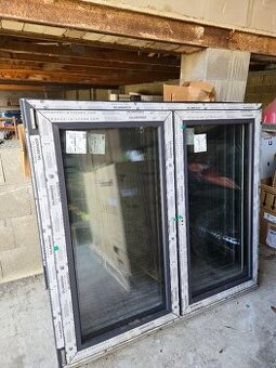 Plastová okna ALFA EVO 1500 × 1400 mm – antracit – TROJSKLO