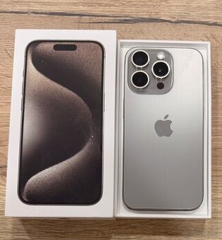 Apple iPhone 15 Pro 128gb - přírodní titan - 1