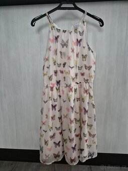 Šaty společenské motýlkové zn. Lindex vel. 146 cm