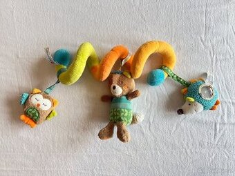 BabyFehn plyšová spirála se zvířátky