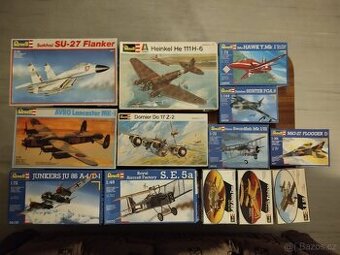 Modely letadel, REVELL , plastové stavebnice.