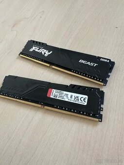 Kingston FURY 16GB KIT DDR4 3200MHz CL16 Beast Black