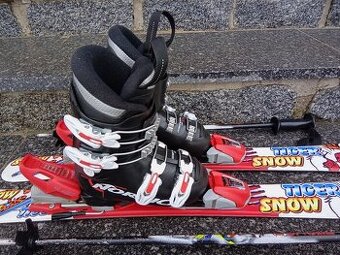 Dětské lyže 90 cm a boty